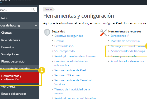 Cómo programar y gestionar copias de seguridad en Web Hosting - Mercadillo5 Cómo programar y gestionar copias de seguridad en Web Hosting - Mercadillo5
